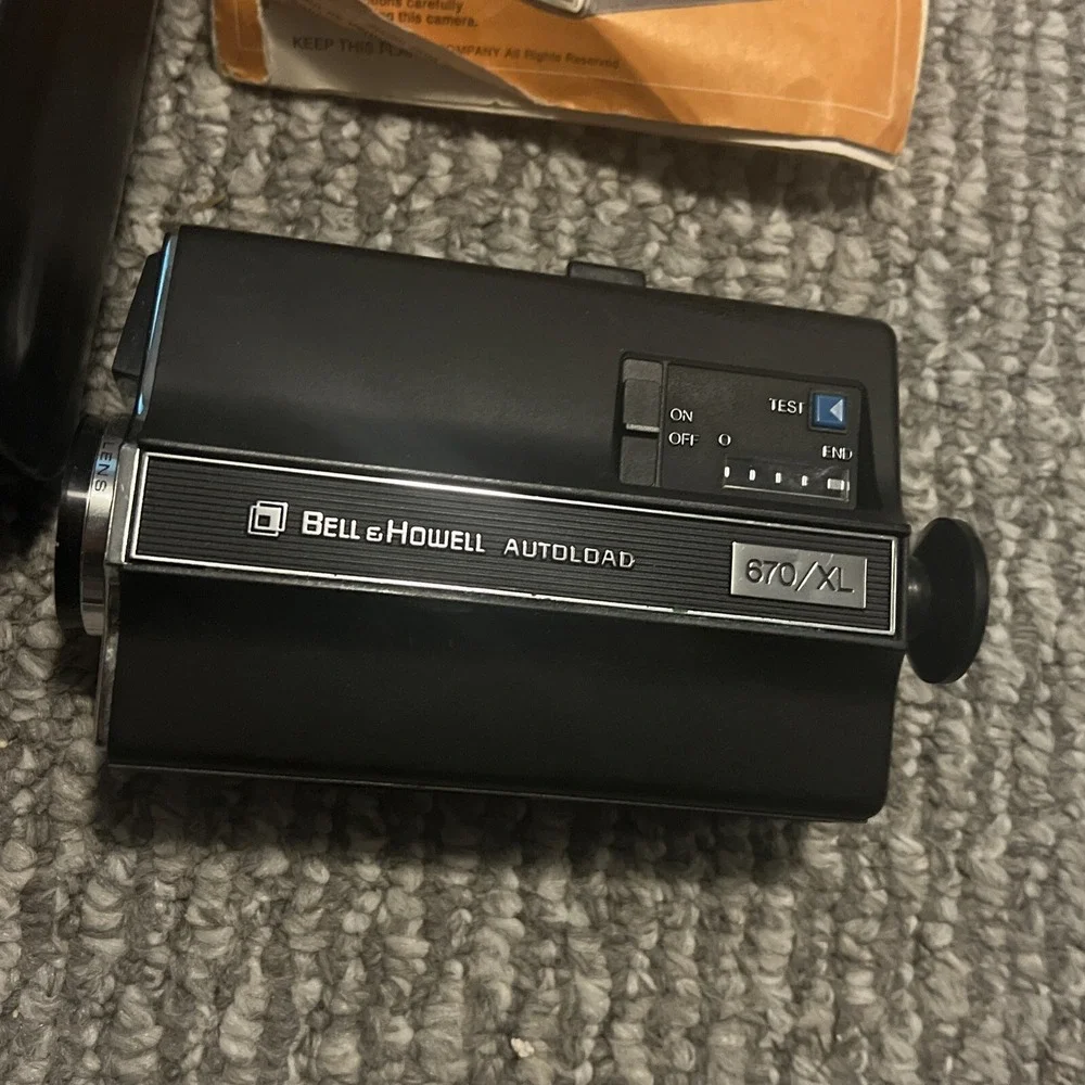 Vintage Bell &‎ Howell 670/XL Autoload Super 8 Film Handheld Camera Parts/Repair